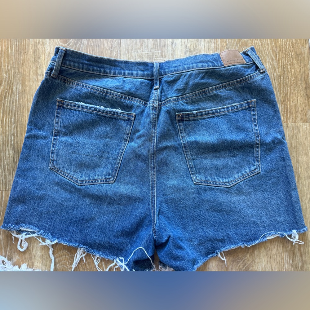 American Eagle Denim Shorts with Colorful Side Stripes- Size 18 - Picture 3 of 5